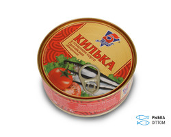 Килька в томатном соусе балтийская 5 морей 240 г
